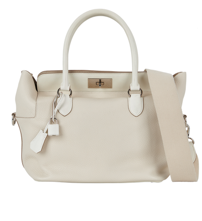 Toolbox 26 In Clemence Swift Craie White, front view